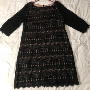 Black lace dress